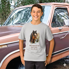 Paard aanpassen voor kinderen t-shirt
