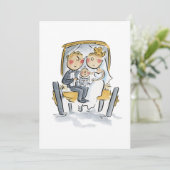 Paard achter de wagen kaart (Staand voorkant)