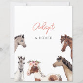 Paard Adoptie Station Bord (Voorkant)