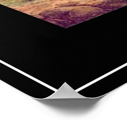 Paard  afdrukken van 1800 poster (Hoek)