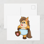 Paard als Baby met Luier Briefkaart (Voorkant / Achterkant)