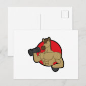 Paard als Bodybuilder met Hanteerbal Briefkaart (Voorkant / Achterkant)