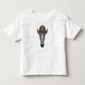 Paard als Cowboy met Hoed Kinder Shirts (Voorkant)