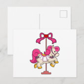 Paard als draaimolpaard.PNG Briefkaart (Voorkant / Achterkant)