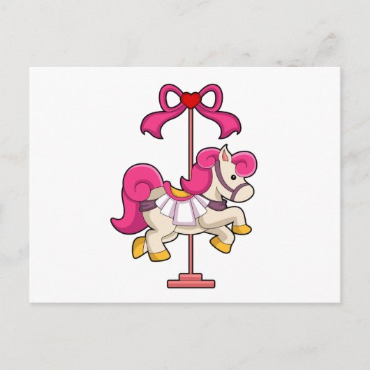 Paard als draaimolpaard.PNG Briefkaart (Voorkant)