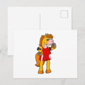 Paard als hardloper briefkaart (Voorkant / Achterkant)