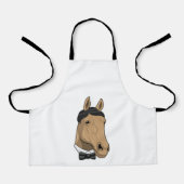 Paard als herenman met Bow stropdas Schort (Voorkant)