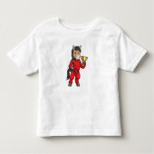 Paard als kampioen met trofee kinder shirts (Voorkant)