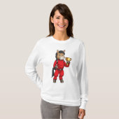 Paard als Kampioen met Trofee T-shirt (Voorkant volledig)