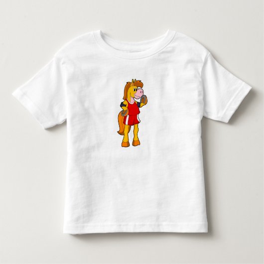 Paard als Renner Kinder Shirts (Voorkant)