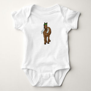 Paard als Runner met handdoek Romper
