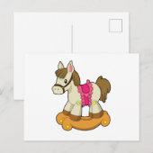 Paard als Schommelpaard.PNG Briefkaart (Voorkant / Achterkant)