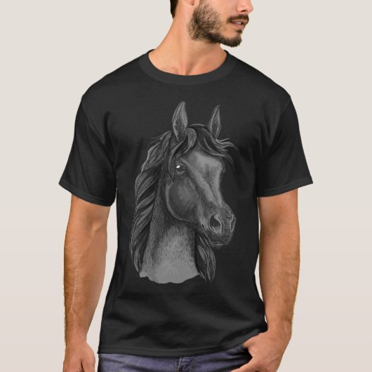 paard amadeus artsy t-shirt (Voorkant)