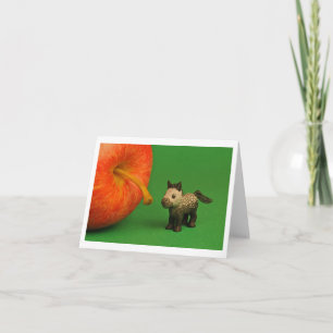 Paard Apple Notecard Feestdagen Kaart