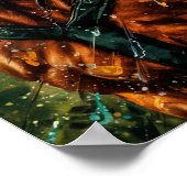 Paard Art Wild Paard Art Paard Galerie Kunst Verf Poster (Hoek)