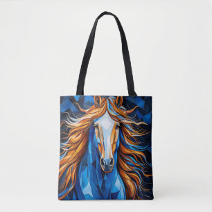 Paard Artistiek Paardenschoon & Levendig Geometris Tote Bag