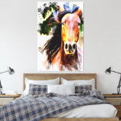 *~* Paard Artistieke Equine AR22 Artsy Canvas Prin (Insitu (Slaapkamer))