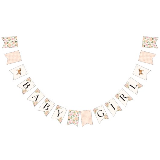 Paard Baby shower Bunting Banner (Alle)