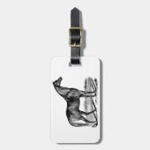  paard bagagelabel (Voorkant verticaal)