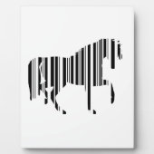 PAARD BAR CODE Zebra Barcode Patroon Ontwerp Fotoplaat (Voorkant)