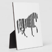 PAARD BAR CODE Zebra Barcode Patroon Ontwerp Fotoplaat (Zijkant)