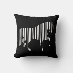 PAARD BAR CODE Zebra Barcode Patroon Ontwerp Kussen