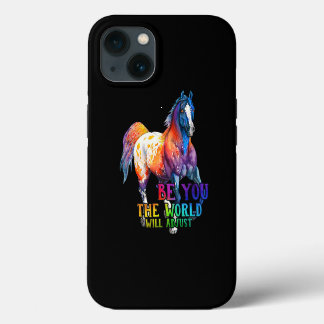 Paard ben jij de wereld zal aanpassen iPhone 13 hoesje