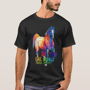 Paard ben jij de wereld zal boer aanpassen t-shirt
