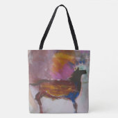Paard, Berg, Rivier Tote Bag (Voorkant)