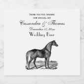  paard bier etiket (Enkel label)