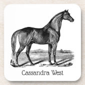  paard bier onderzetter (Voorkant)