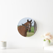 Paard bij boom ronde klok (Huis)