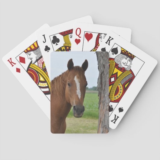 Paard Bij Boom Speelkaarten (Achterkant)