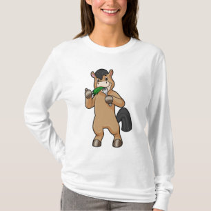 Paard bij het Eaten Vegan T-shirt