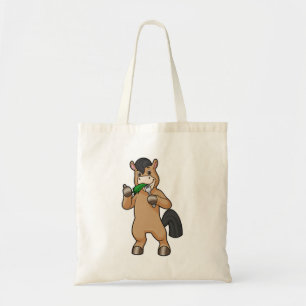 Paard bij het Eaten Vegan Tote Bag