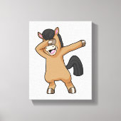Paard bij Hip Hop Dance Dab Canvas Afdruk (Voorkant)