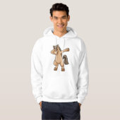 Paard bij Hip Hop Dance Dab Hoodie (Voorkant volledig)