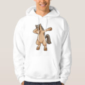 Paard bij Hip Hop Dance Dab Hoodie (Voorkant)