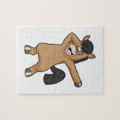 Paard bij Hip Hop Dance Dab Legpuzzel (Horizontaal)