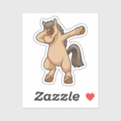 Paard bij Hip Hop Dance Dab Sticker (Vel)
