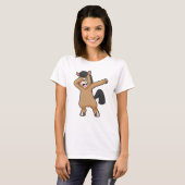 Paard bij Hip Hop Dance Dab T-shirt (Voorkant volledig)