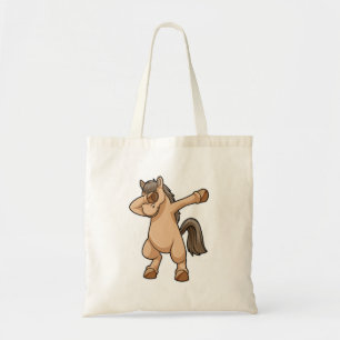Paard bij Hip Hop Dance Dab Tote Bag