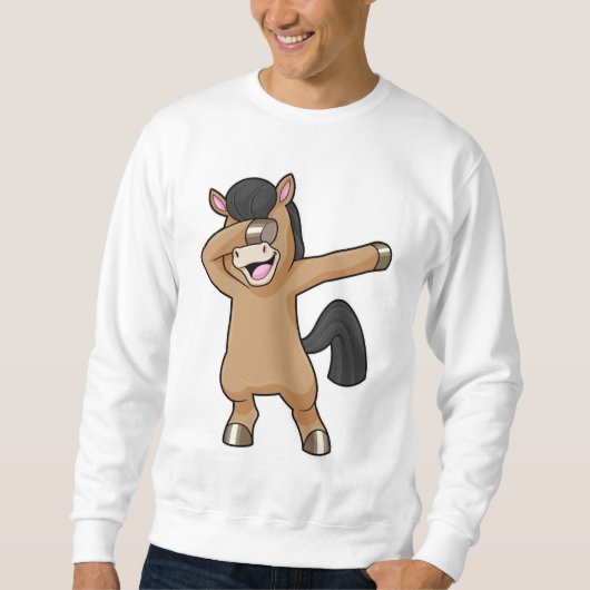 Paard bij Hip Hop Dance Dab Trui (Voorkant)