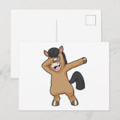 Paard bij Hip Hop Dans Dab Briefkaart (Voorkant / Achterkant)