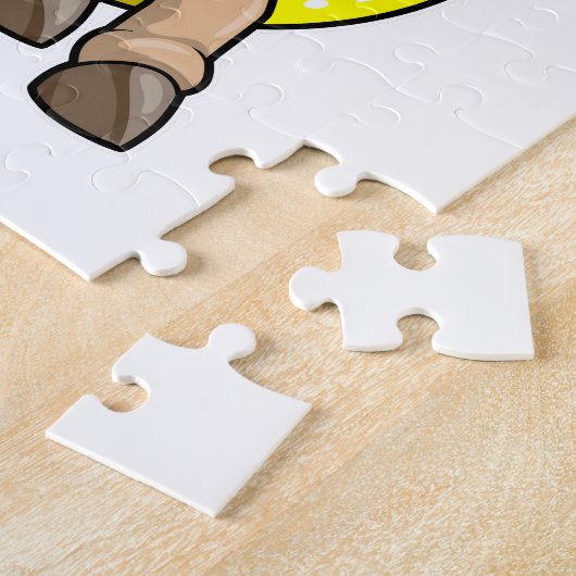 Paard bij strand met draaiende ring legpuzzel (Zijkant)