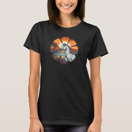 Paard bij zonsondergang t-shirt