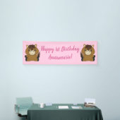 Paard Birthday Party roze Spandoek (Beurs)