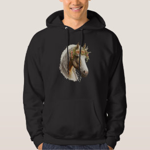 Paard Bloem Kroon Bloemisterij Boerderij Dier Huis Hoodie
