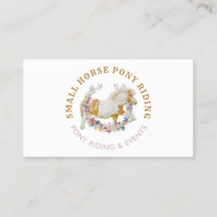 Paard Bloemen Pony Spelend Visitekaartje