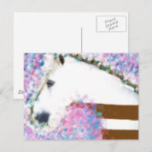 Paard & Bloemmotief Briefkaart (Voorkant / Achterkant)